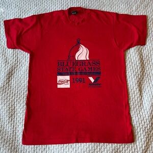 Vintage 1991 Bluegrass State Games T-Shirt Size L on Screen Stars tag